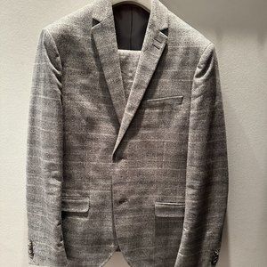 Topman Pattern Suit Jacket (40R) and Pants (32R)